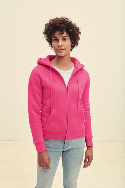 Fruit of the Loom - Fruit of the Loom Lady-Fit Premium Hooded Sweat Jacket
