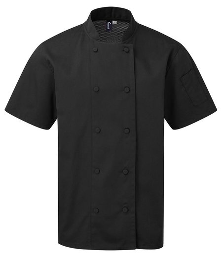 Premier - Coolchecker® Short Sleeve Chef's Jacket