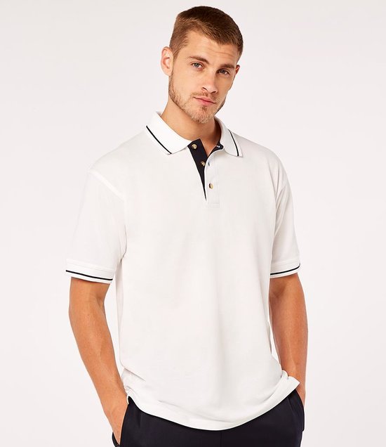 Kustom Kit - St Mellion Tipped Cotton Piqué Polo Shirt