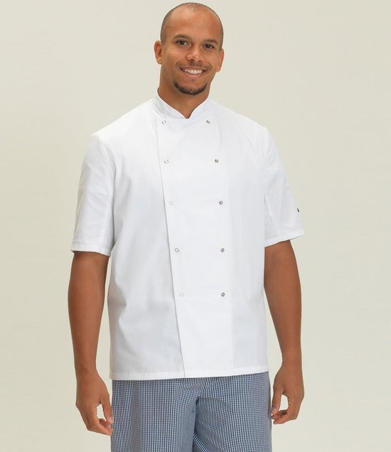Dennys - Short Sleeve Press Stud Chef's Jacket