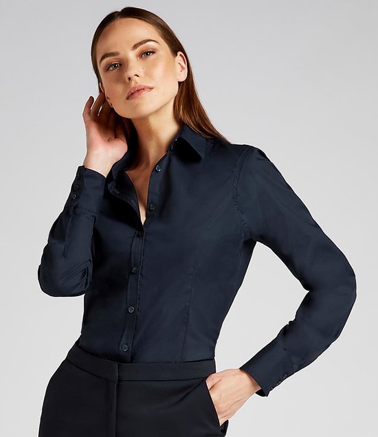 Kustom Kit - Ladies Long Sleeve Tailored Business Shirt
