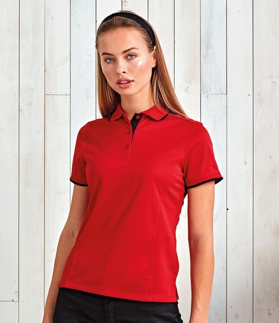 Premier - Ladies Contrast Coolchecker® Piqué Polo Shirt