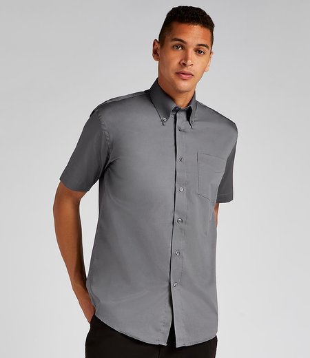 Kustom Kit - Premium Short Sleeve Classic Fit Oxford Shirt
