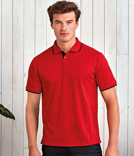 Premier - Contrast Coolchecker® Piqué Polo Shirt