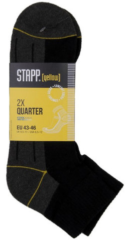 Stapp Yellow Heren Quarter 2-Pack 4435
