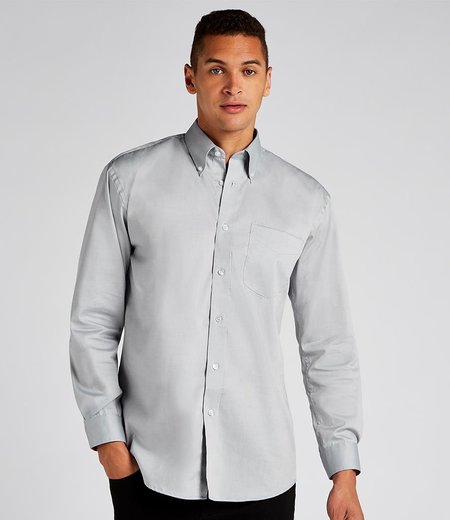 Kustom Kit - Premium Long Sleeve Classic Fit Oxford Shirt
